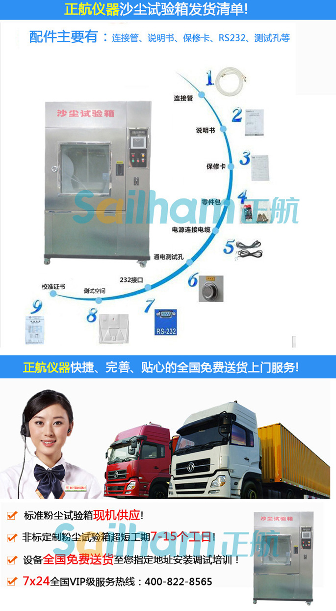 耐塵試驗(yàn)箱